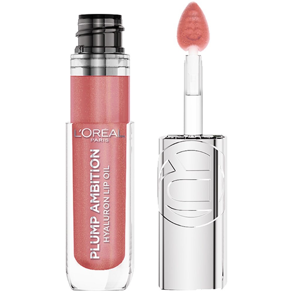 L'Oreal Paris Plump Ambition Hyaluron Lip Oil Ενυδατικό Λάδι Όγκου Χειλιών με Υαλουρονικό Οξύ 24ωρης Διάρκειας 5ml - 650 Nude Macaron