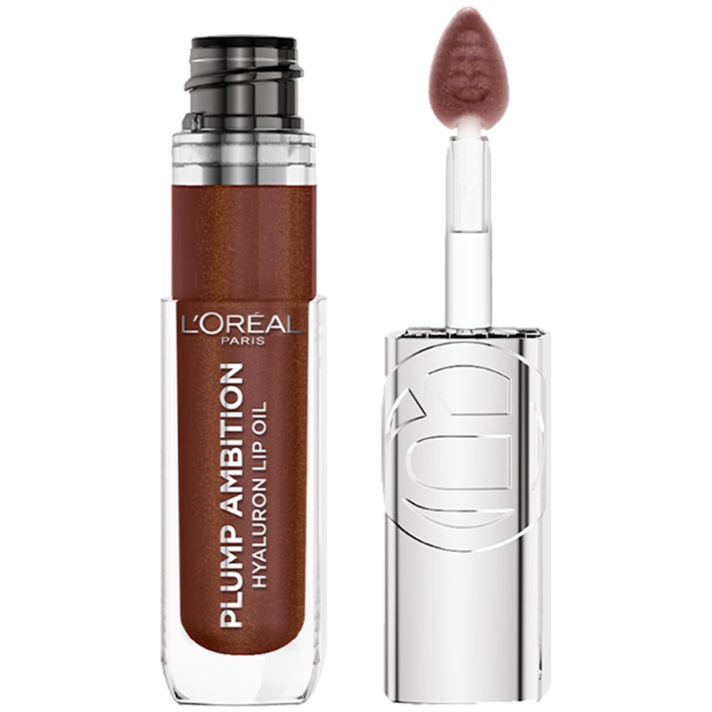 L'Oreal Paris Plump Ambition Hyaluron Lip Oil Ενυδατικό Λάδι Όγκου Χειλιών με Υαλουρονικό Οξύ 24ωρης Διάρκειας 5ml - 510 La Nuit Sparkle