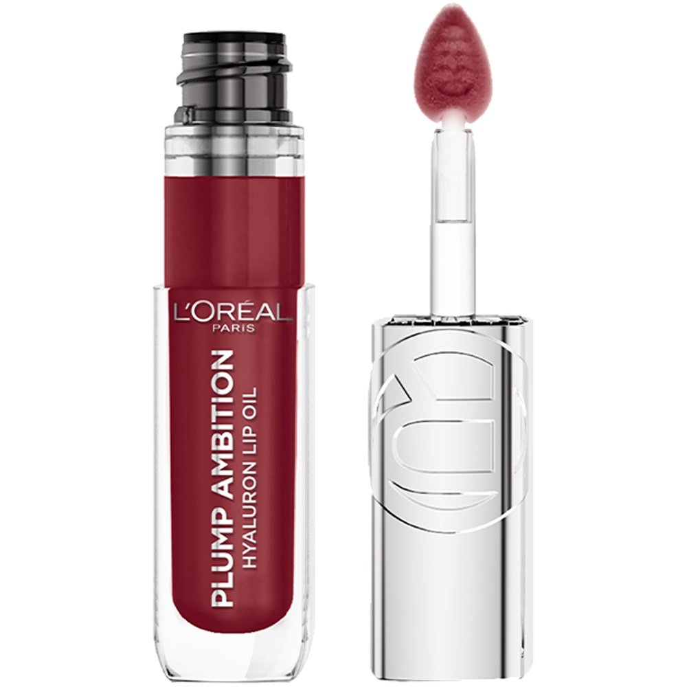 L'Oreal Paris Plump Ambition Hyaluron Lip Oil Ενυδατικό Λάδι Όγκου Χειλιών με Υαλουρονικό Οξύ 24ωρης Διάρκειας 5ml - 490 Berry Jolie