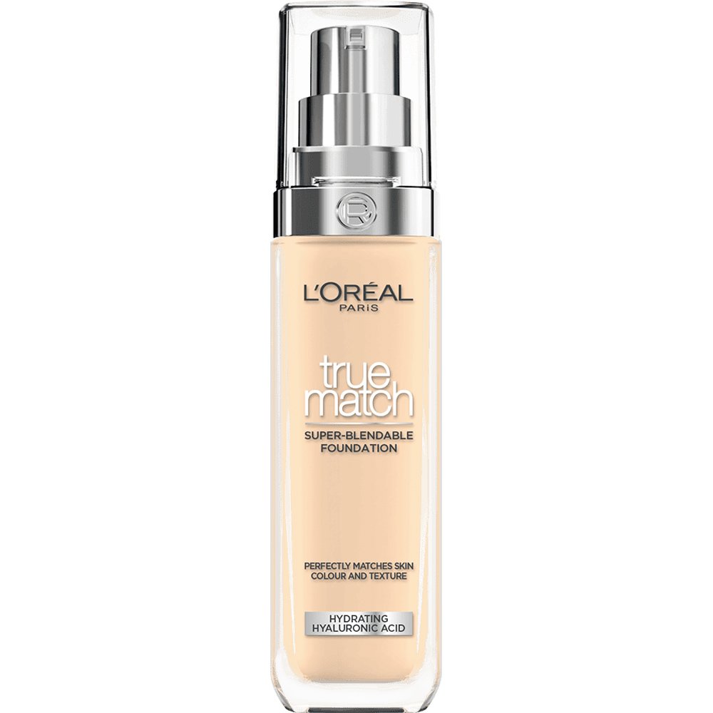 L'Oreal Paris True Match Foundation Υγρό Make up που Καλύπτει τις Ατέλειες, Περιποιείται & Φροντίζει την Επιδερμίδα 30ml - 1.5D / 1.5W Warm