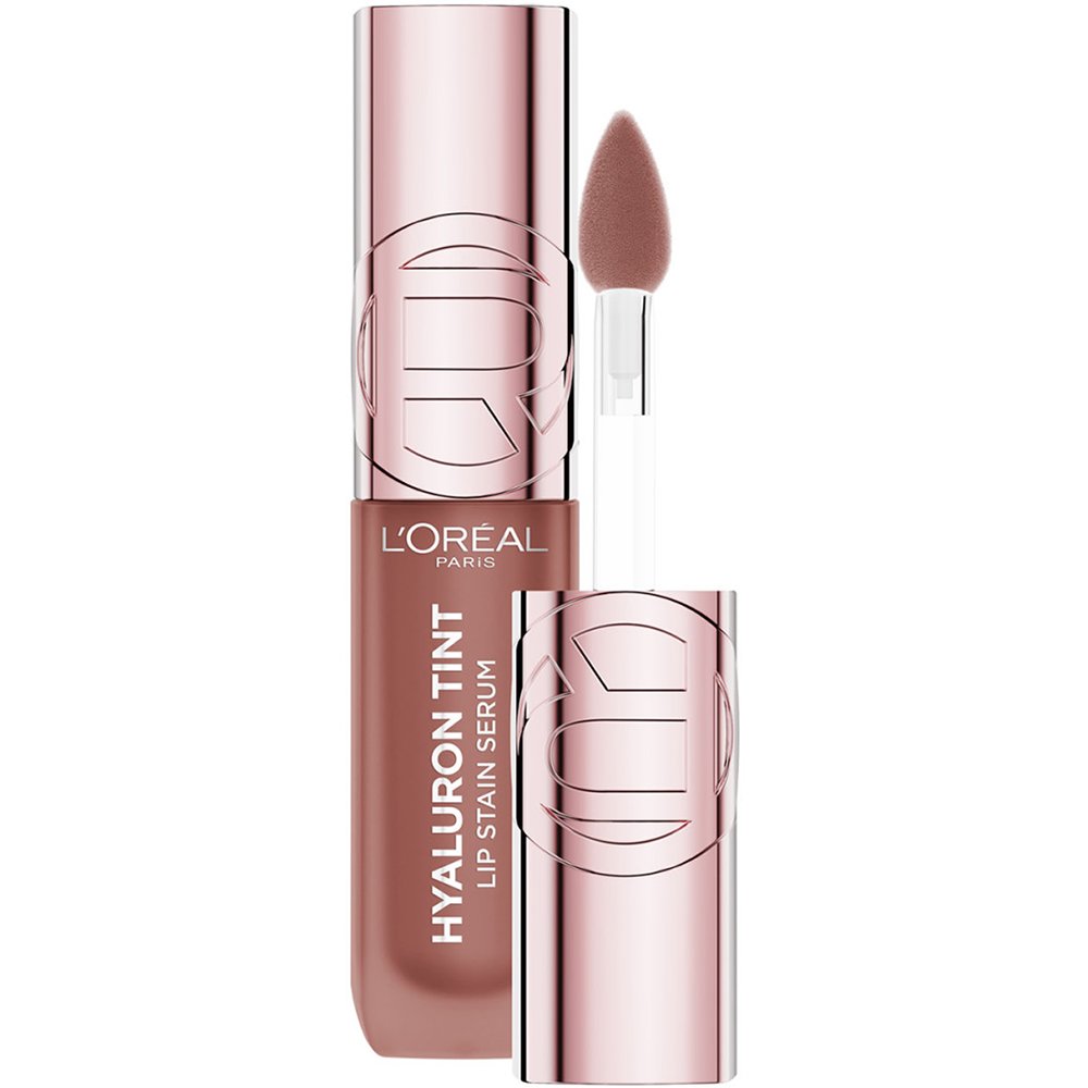 L'Oreal Paris Hyaluron Tint Lip Stain Serum Ενυδατικό Serum για Χείλη και Ζυγωματικά με Υαλουρονικό Οξύ που Προσφέρει Χρώμα με Διάρκεια, 5ml - 485 Nude Espresso