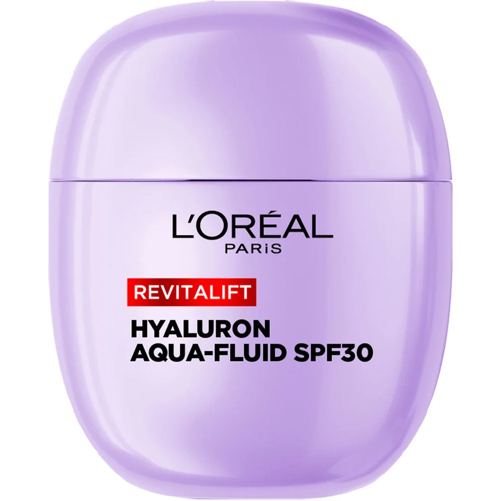 L'Oreal Paris Revitalift Filler Spf30 Hyaluronic Plumping Aqua Fluid Λεπτόρευστη Ενυδατική Κρέμα Προσώπου Υψηλής Προστασίας με Υαλουρονικό Οξύ 40ml