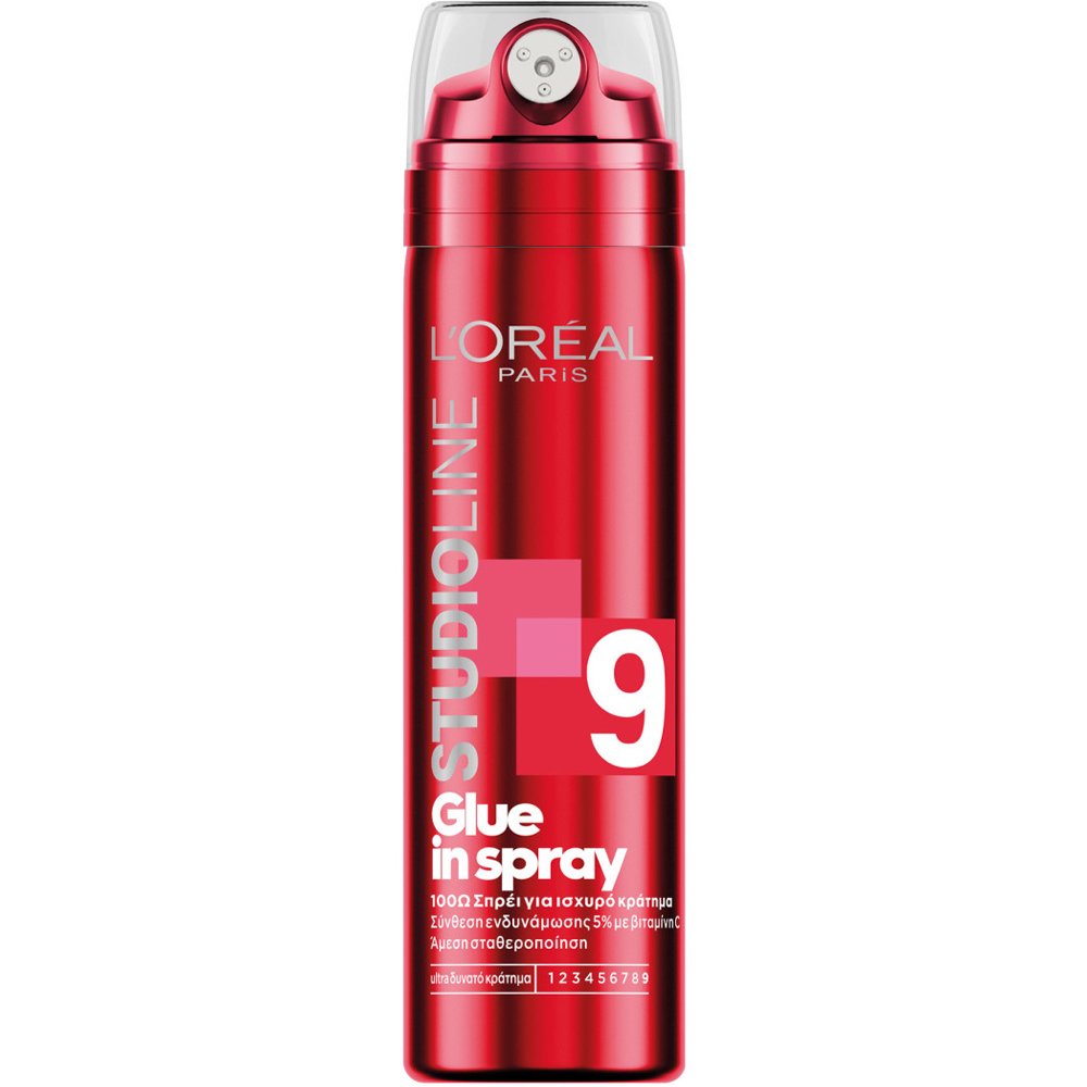 L'Oreal Paris Glue In Spray Σπρέι Μαλλιών Ισχυρού Κρατήματος με Άμεση Σταθεροποίηση & 5% Βιταμίνη C 200ml