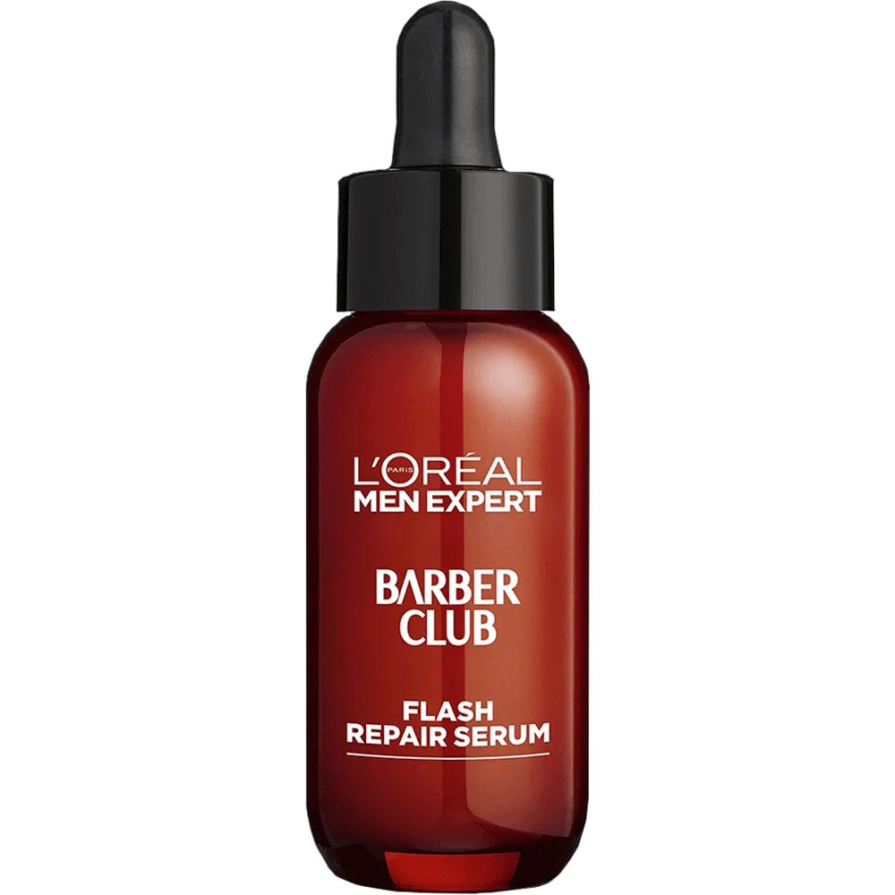 L'Oreal Paris Men Expert Barber Club Flash Repair Serum Επανορθωτικός Συμπυκνωμένος Ορός Ανδρών για Μετά το Ξύρισμα με 10% Πανθενόλη για Μείωση της Ερεθισμένης, Ξηρής Επιδερμίδας & Επανόρθωση του Επιδερμικού Φραγμού 30ml