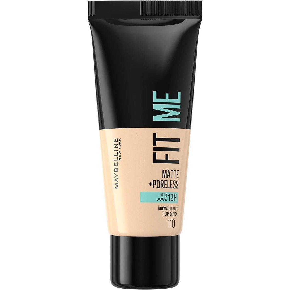 MAYBELLINE Maybelline Fit Me Matte + Poreless Foundation Makeup που Ταυτίζεται Τέλεια με την Επιδερμίδα 30ml - 110 Porcelain