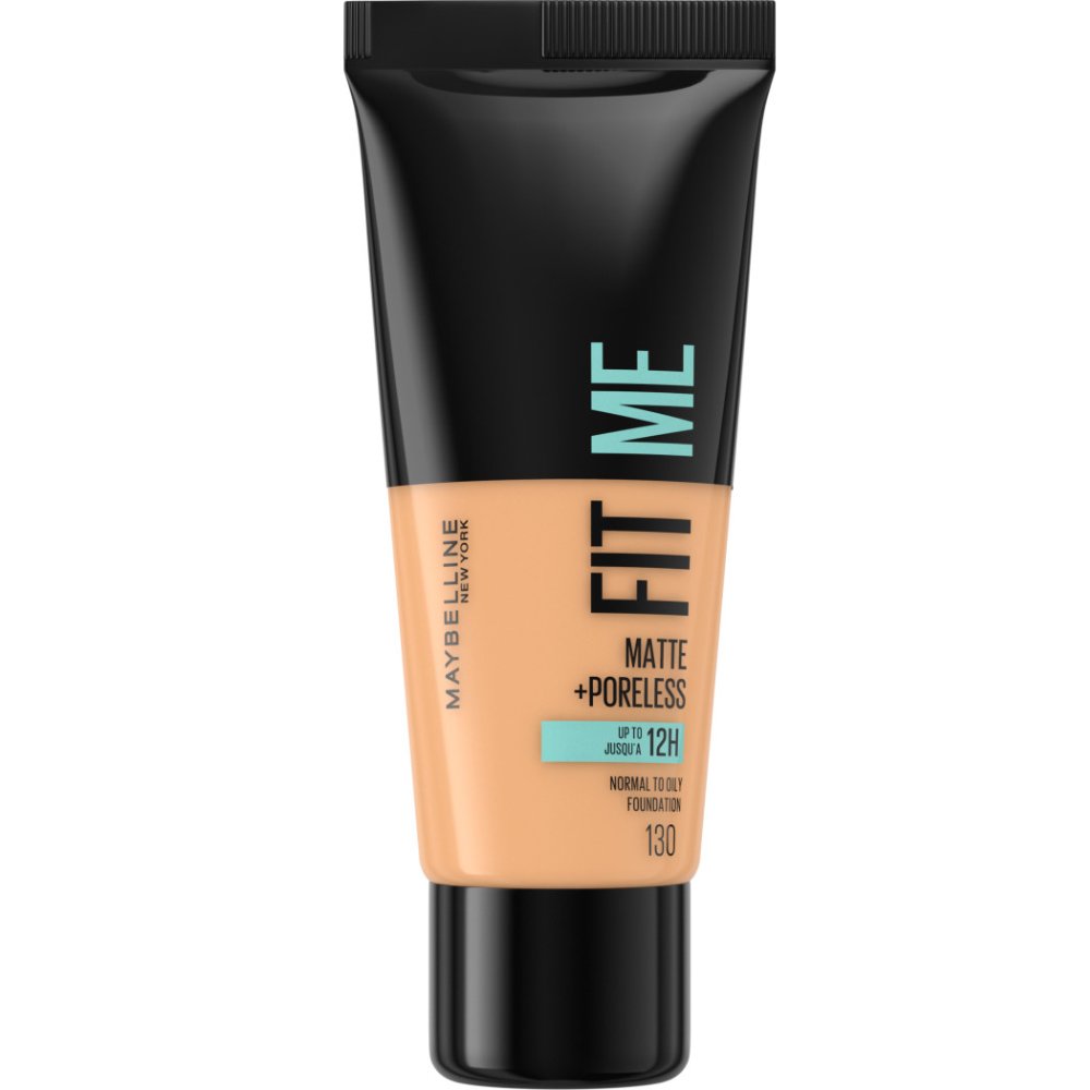 MAYBELLINE Maybelline Fit Me Matte + Poreless Foundation Makeup που Ταυτίζεται Τέλεια με την Επιδερμίδα 30ml - 130 Buff Beige