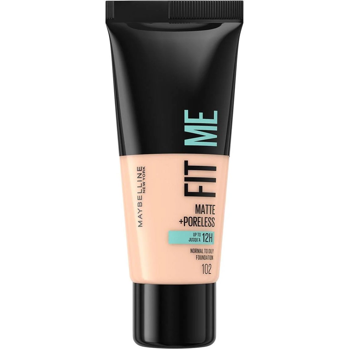 MAYBELLINE Maybelline Fit Me Matte + Poreless Foundation Makeup που Ταυτίζεται Τέλεια με την Επιδερμίδα 30ml- 102 Fair Ivory