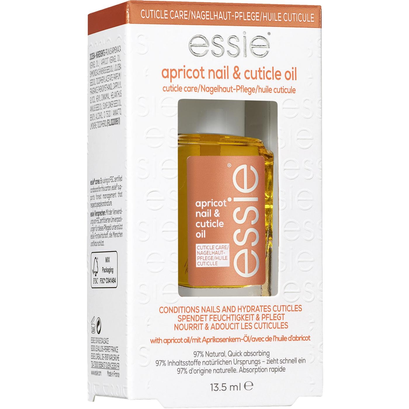 Essie Nail Care Apricot Nail & Cuticle Oil Μαλακτικό Έλαιο Βερύκοκκο για Νύχια & Παρωνυχίδες 13.5ml