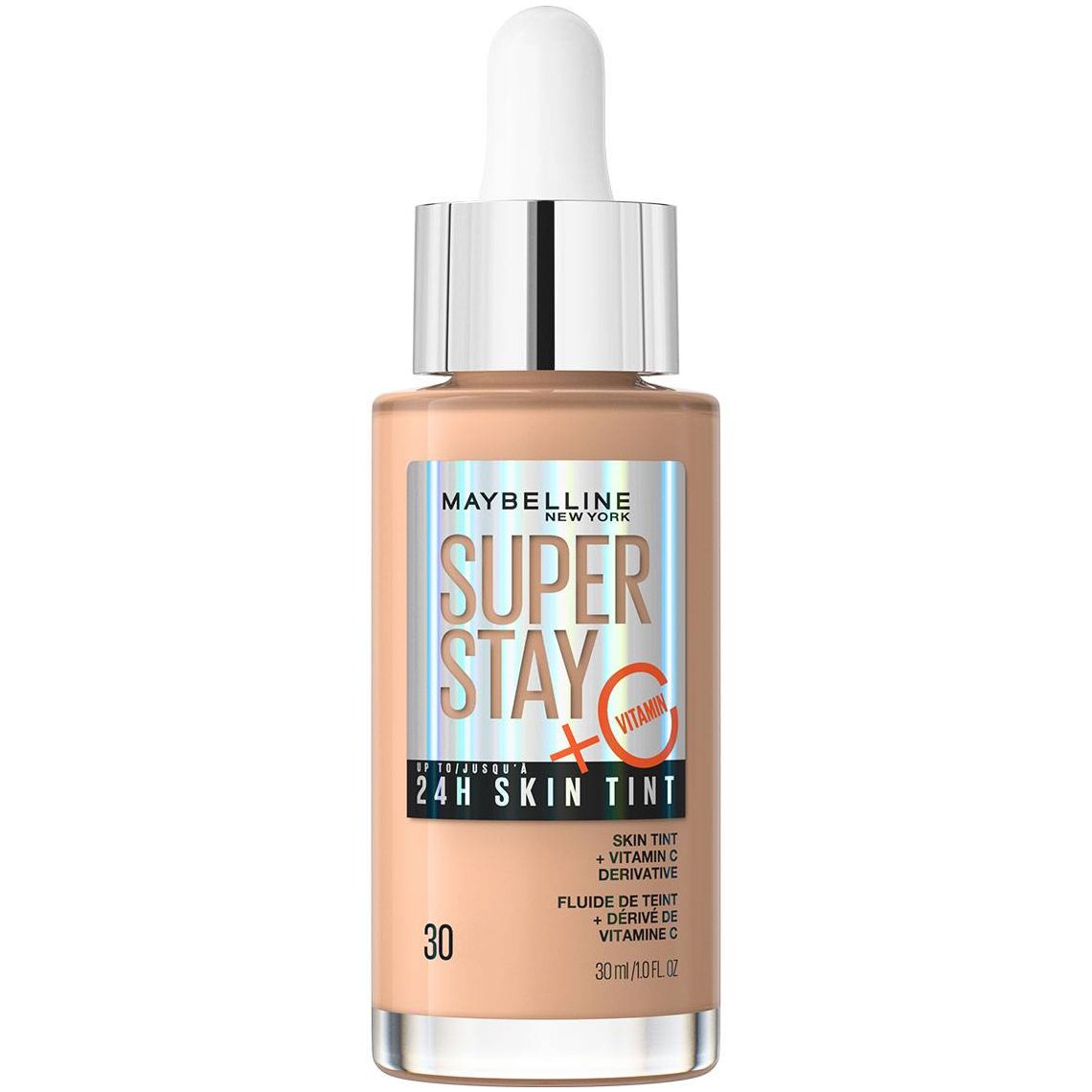 MAYBELLINE Maybelline Super Stay 24H Skin Tint with Vitamin C Liquid Foundation Υγρό Make Up με Βιταμίνη C για Ομοιόμορφη Κάλυψη έως & 24 Ώρες 30ml - 30