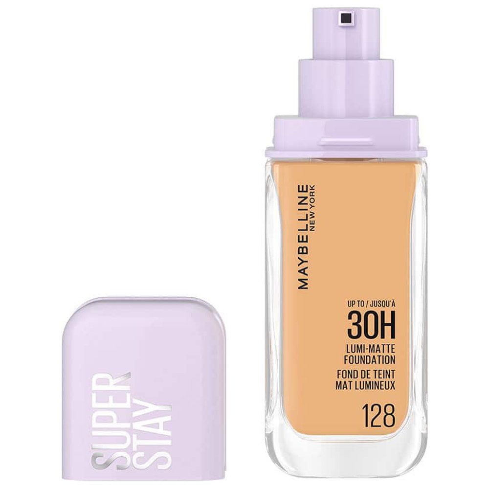 Maybelline Super Stay Lumi Matte Foundation Υγρό Βελούδινο Ματ Foundation Μεγάλης Διάρκειας 35ml - 128
