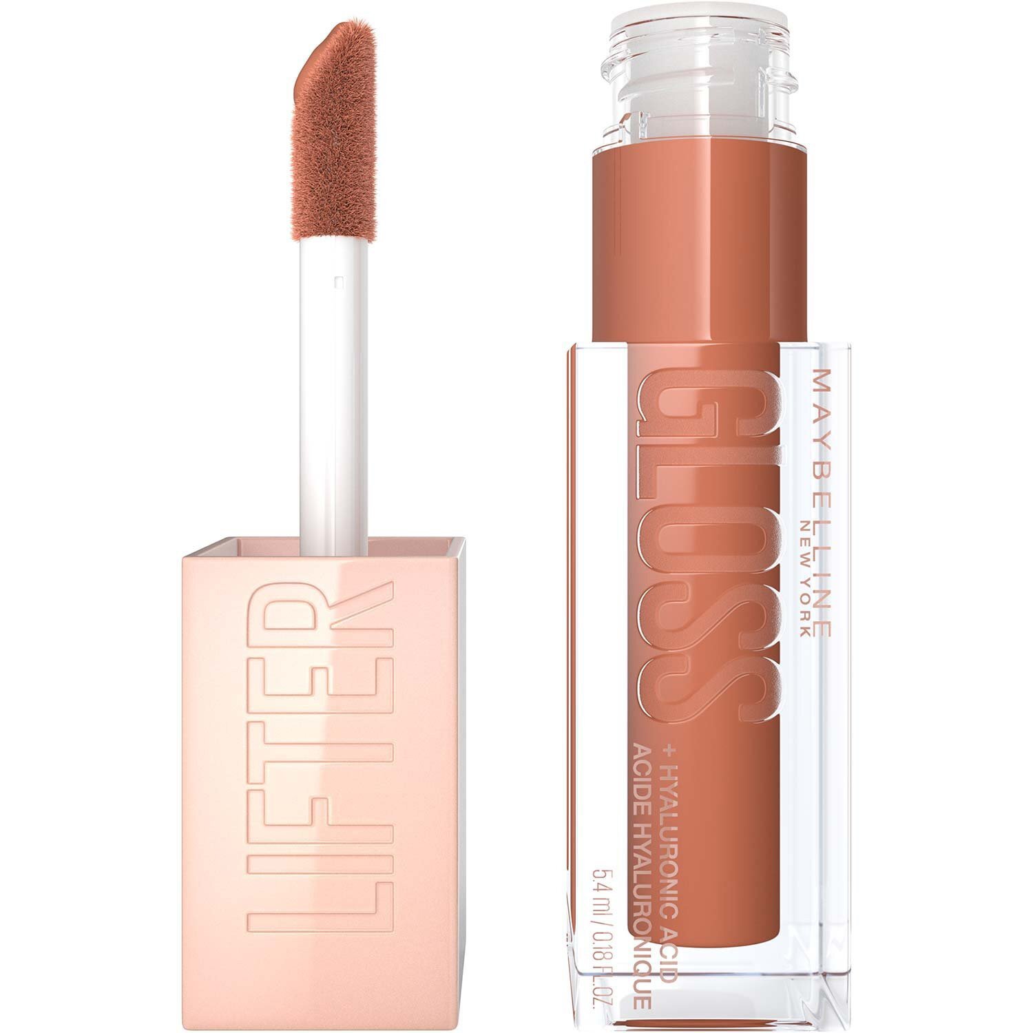 Maybelline Lifter Lip Gloss with Hyaluronic Acid Ενυδατικό Lip Gloss με Υαλουρονικό Οξύ 5.4ml - 27 Toffee