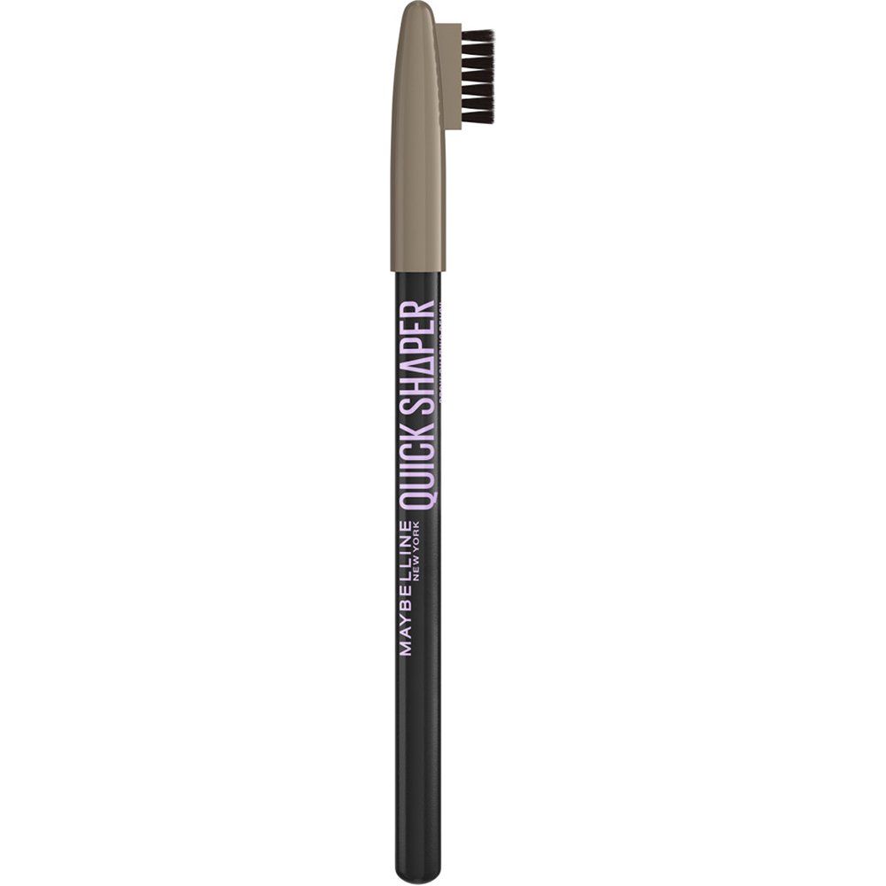 Maybelline Quick Shaper Brow Shaping Pencil Μολύβι Φρυδιών Ιδανικό για Φυσικό Αποτέλεσμα & Διάρκεια Όλη Μέρα με Ενσωματωμένο Βουρτσάκι 02 Blonde 1 Τεμάχιο