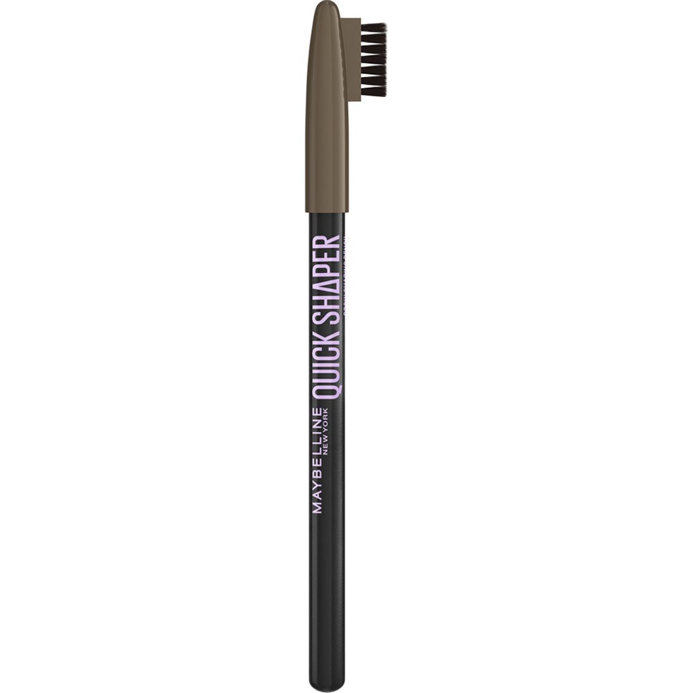 Maybelline Quick Shaper Brow Shaping Pencil Μολύβι Φρυδιών Ιδανικό για Φυσικό Αποτέλεσμα & Διάρκεια Όλη Μέρα με Ενσωματωμένο Βουρτσάκι 04 Medium Brown 1 Τεμάχιο