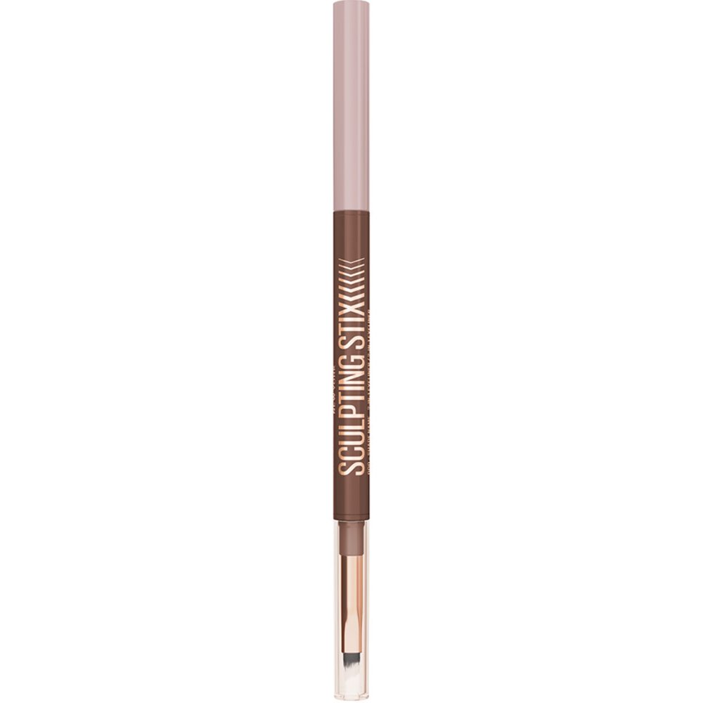 Maybelline Sculpting Stix Eyeliner Μολύβι Ματιών 2 σε 1 με Πινέλο, Πλούσιο Χρώμα & Κρεμώδη Ματ Σύνθεση 014 Mocha Countour 1 Τεμάχιο