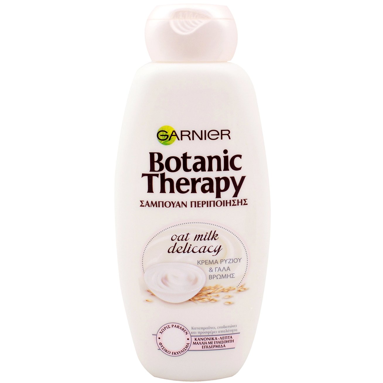 Garnier Garnier Botanic Therapy Shampoo Oat Milk Delicacy Σαμπουάν Απαλής Περιποίησης με Κρέμα Ρυζιού & Γάλα Βρώμης 400ml
