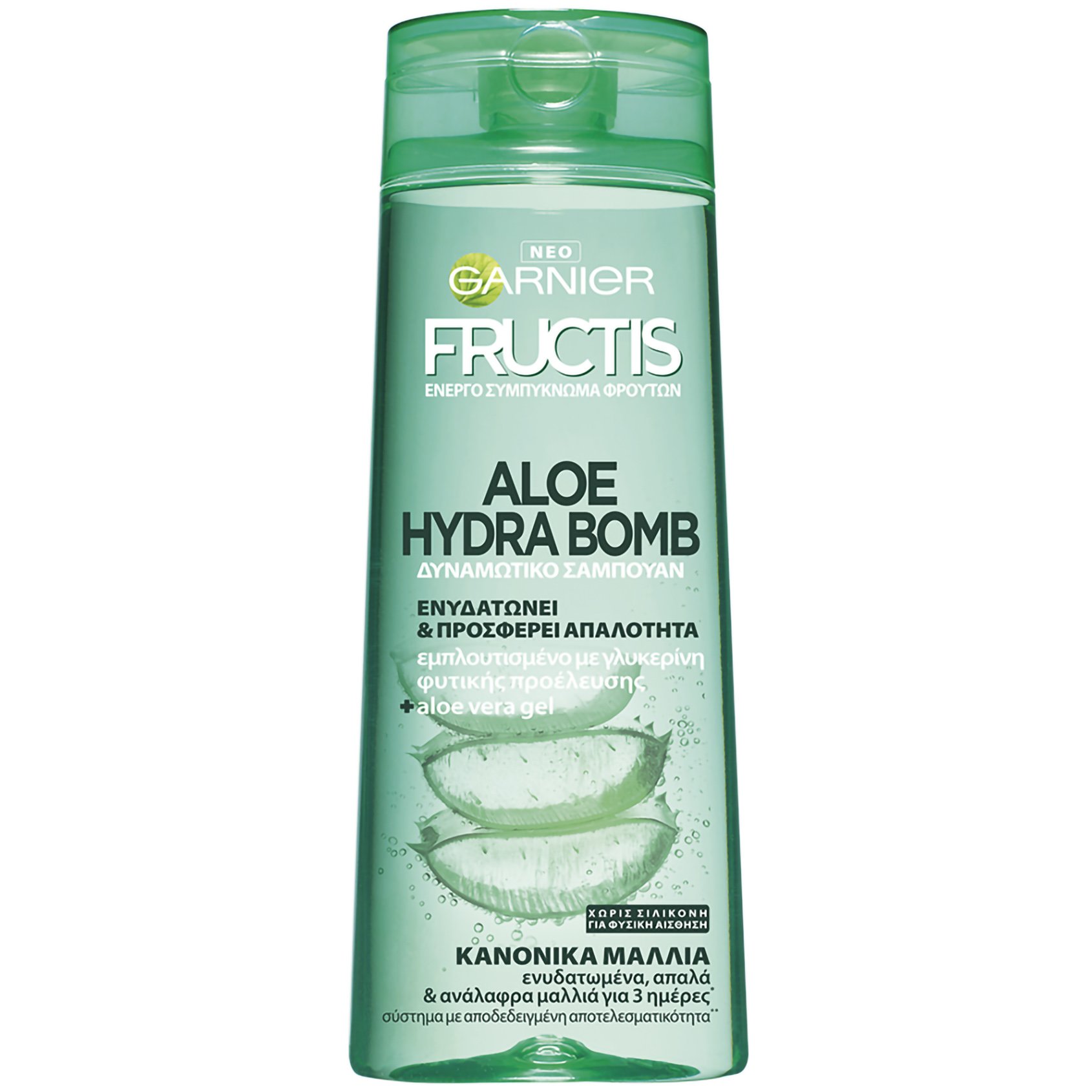Garnier Fructis Aloe Hydra Bomb Shampoo Δυναμωτικό Σαμπουάν Ενυδάτωσης Μαλλιών με Αλόη 400ml
