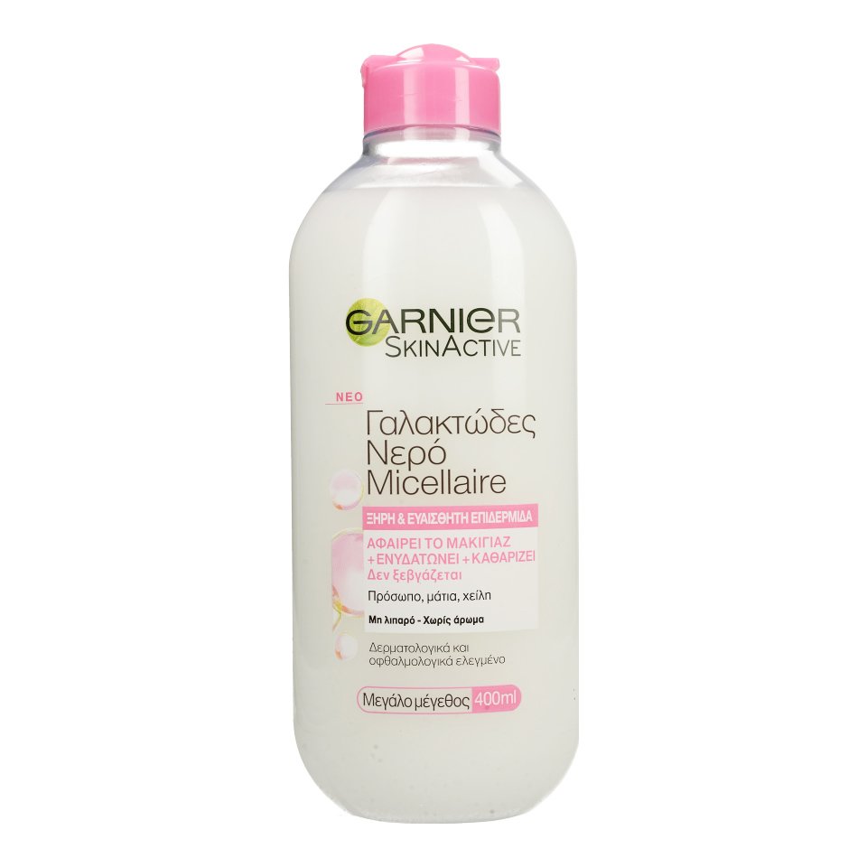 Garnier Skin Acitve Micellaire Cleansing Milky Water Γαλακτώδες Νερό Καθαρισμού Ντεμακιγιάζ 400ml