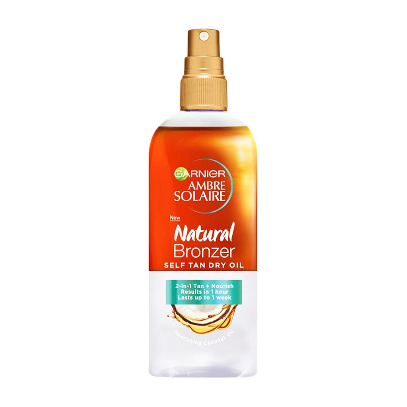 Garnier Ambre Solaire Natural Bronzer Self Tan Oil η Διφασική Φύση του Χαρίζει Αυτομαυριστικές Ιδιότητες και Ενυδάτωση 150ml