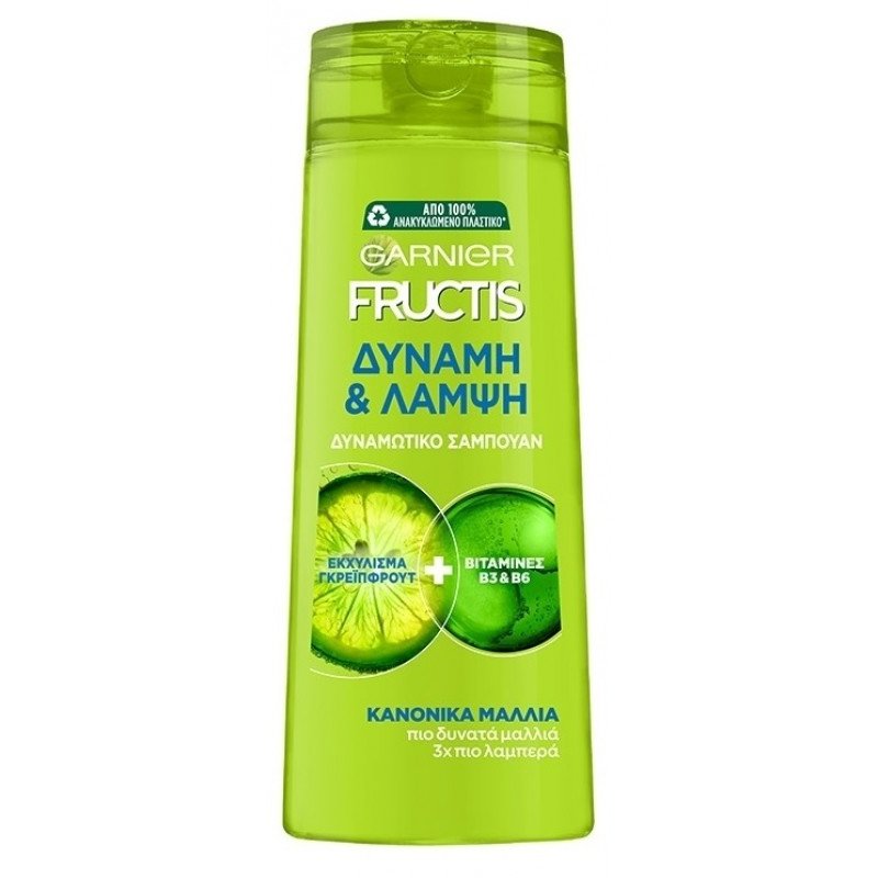 Garnier Fructis Δύναμη & Λάμψη Δυναμωτικό Σαμπουάν για Κανονικά Μαλλιά 690ml