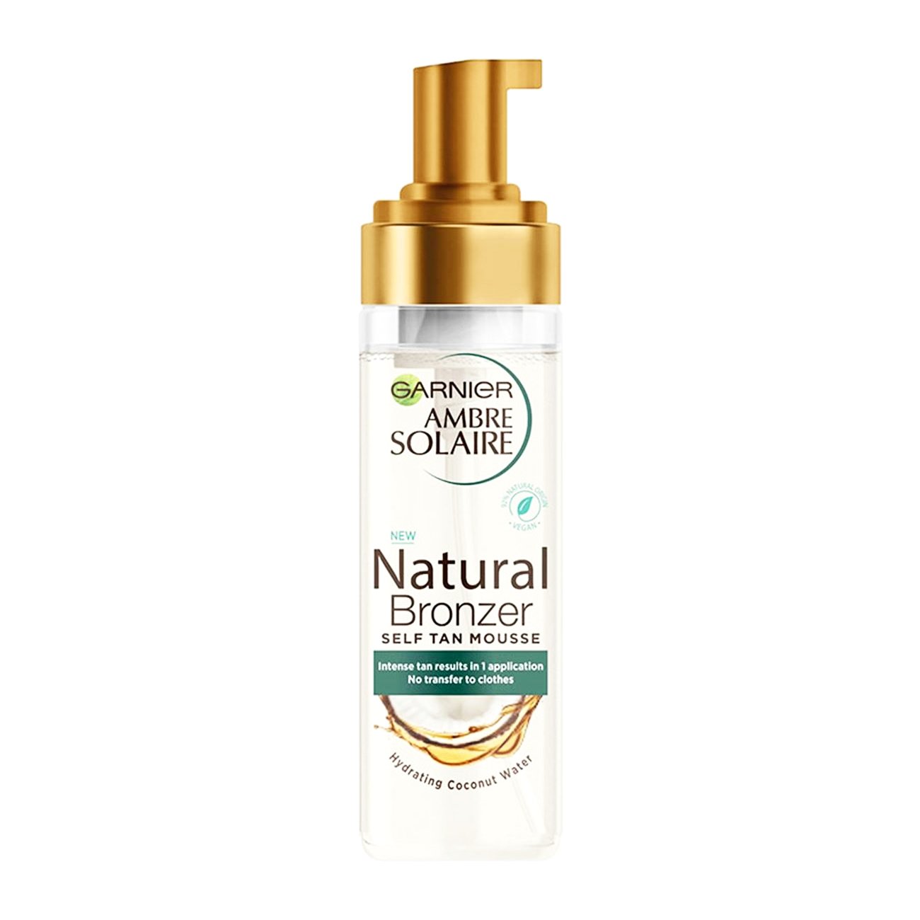 Garnier Ambre Solaire Natural Bronzer Self Tan Mousse Χρυσαφένιο Μαύρισμα που Διαρκεί Έως μια Εβδομάδα 200ml