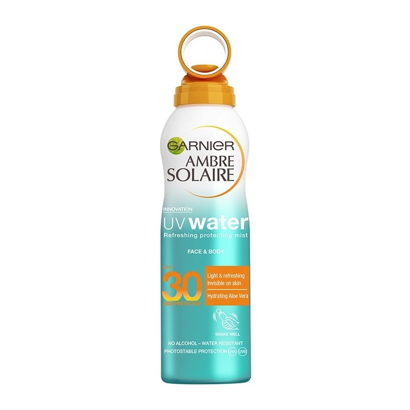 Garnier Ambre Solaire UV Water Refreshing Protecting Mist Spf30 Spray Υψηλής Αντηλιακής Προστασίας Προσώπου Σώματος 200ml
