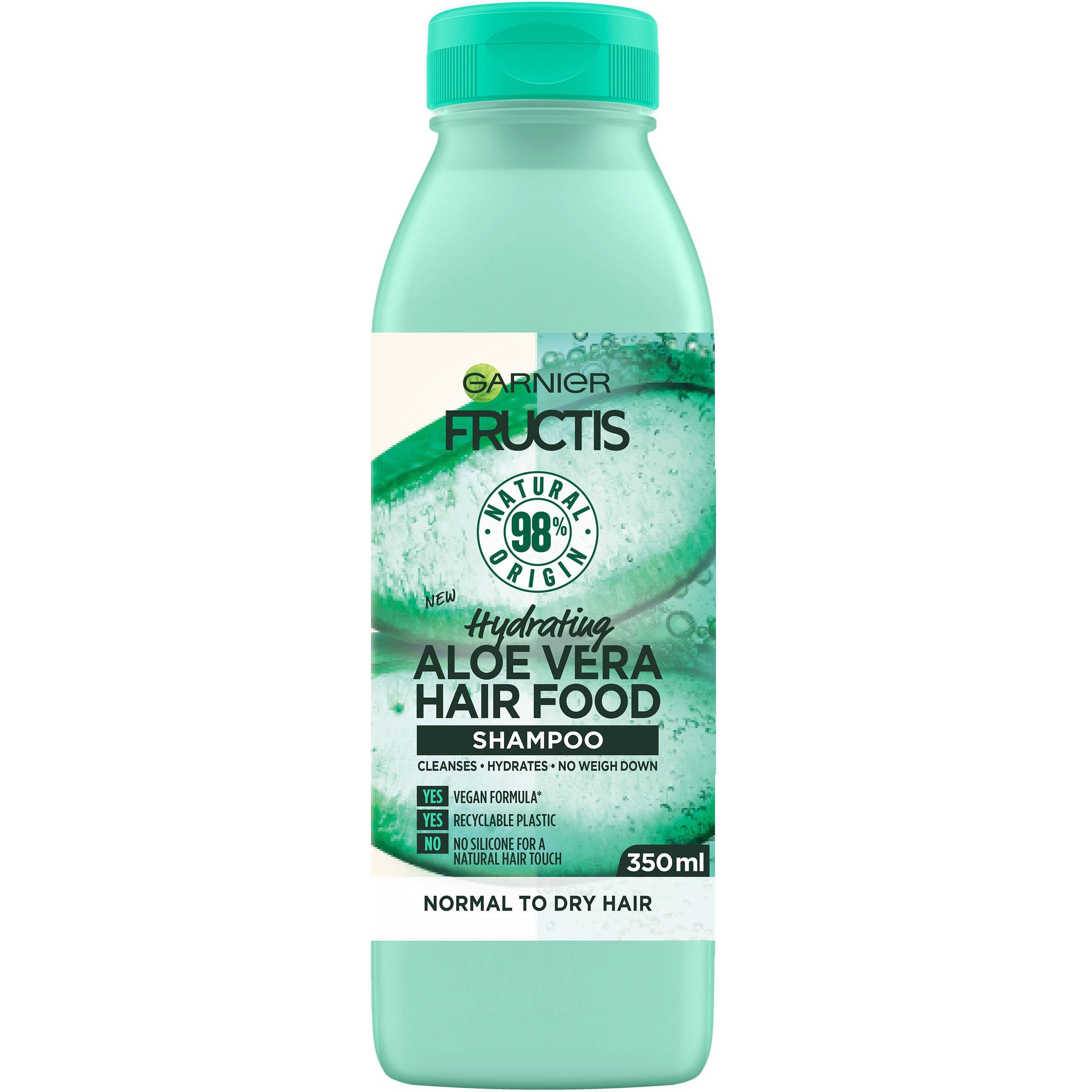 Garnier Garnier Fructis Hair Food Hydrating Shampoo Aloe Vera Ενυδατικό Σαμπουάν με Αλόη για Κανονικά Προς Ξηρά Μαλλιά 350ml