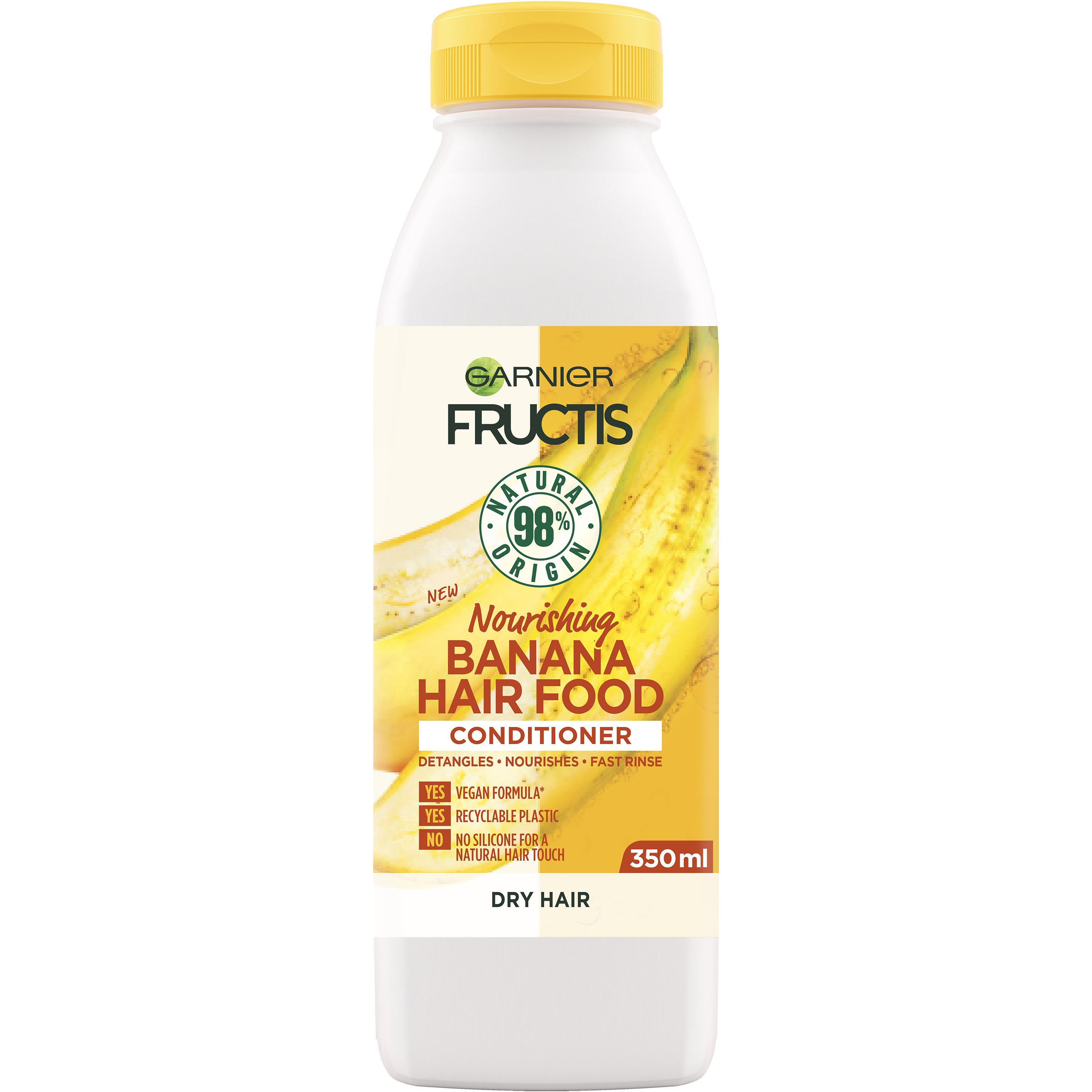 Garnier Fructis Hair Food Nourishing Conditioner Banana Μαλακτική Κρέμα Μαλλιών με Μπανάνα 350ml