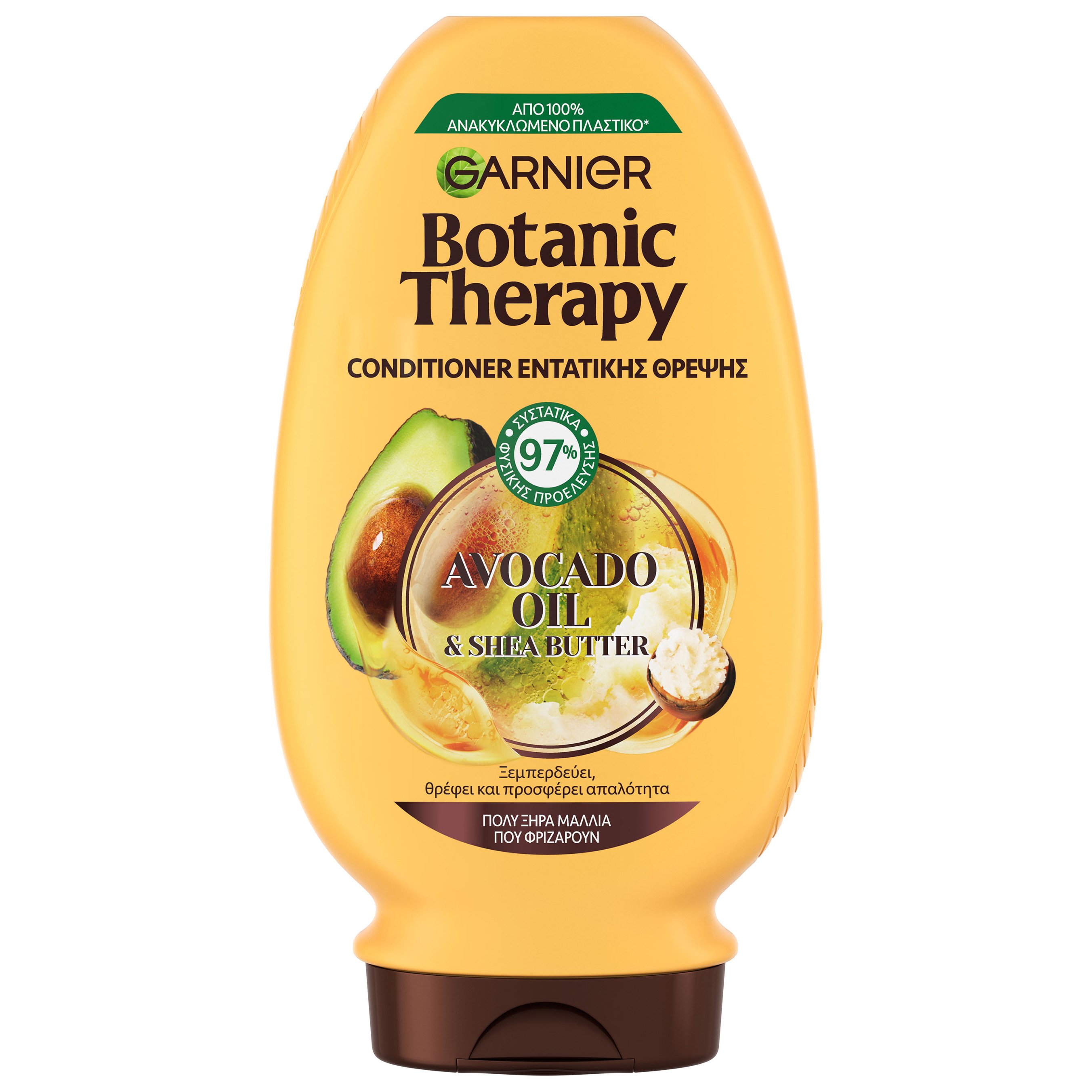 Garnier Botanic Therapy Avocado Oil & Shea Butter Σαμπουάν Εντατικής Θρέψης για Πολύ Ξηρά Μαλλιά που Φριζάρουν 200ml
