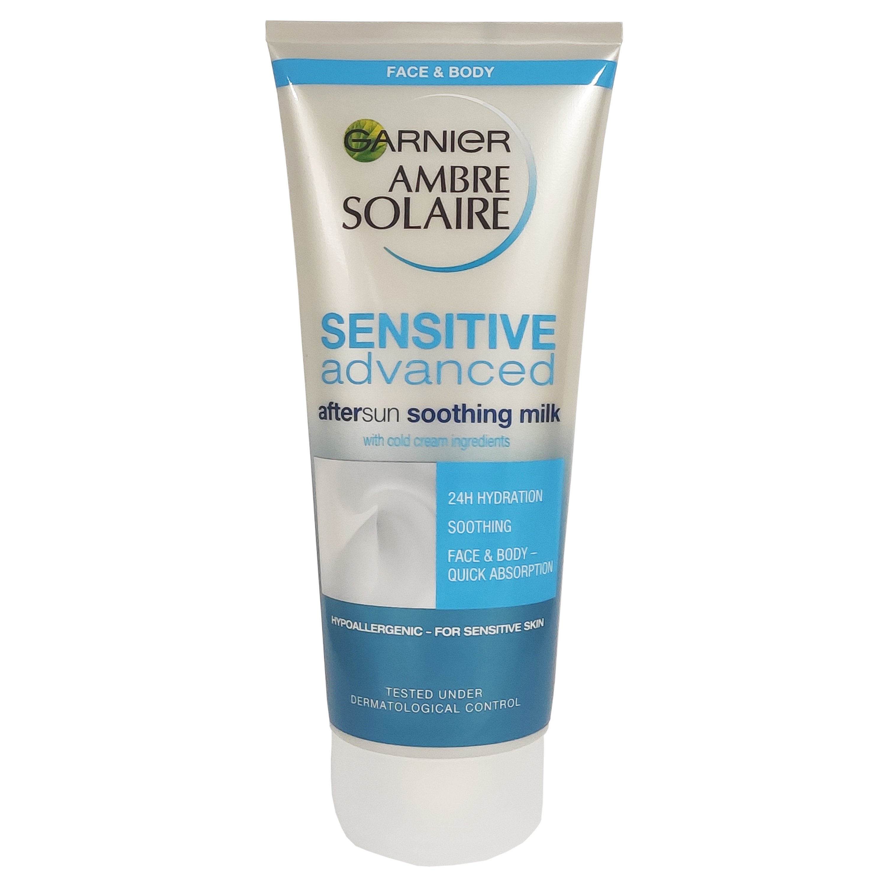 Garnier Ambre Solaire Sensitive Advanced After Sun Ενυδατικό & Γαλάκτωμα Προσώπου, Σώματος για Μετά την Έκθεση στον Ήλιο 200ml