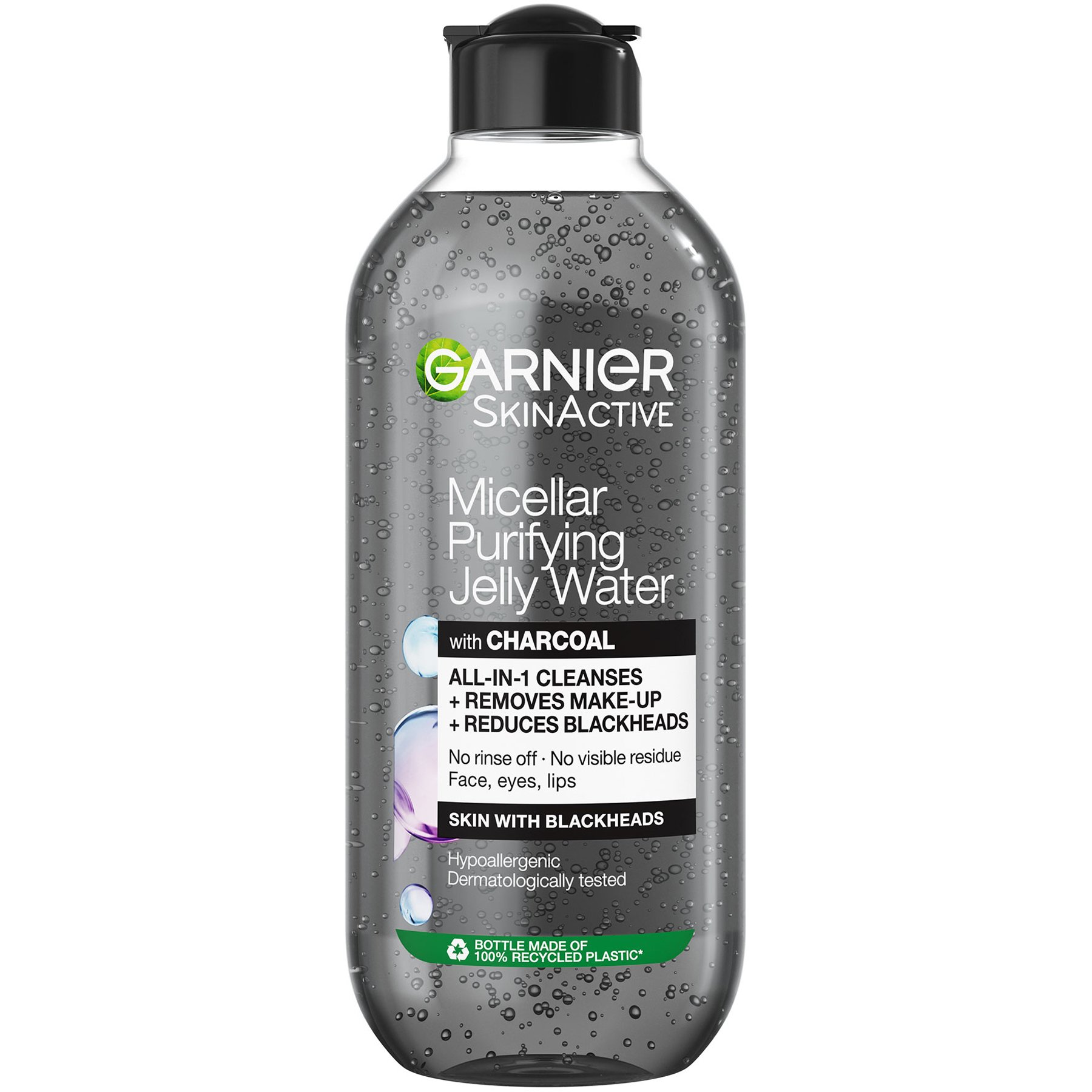 Garnier Skinactive Micellar Purifying Jelly Water with Charcoal Νερό Καθαρισμού & Ντεμακιγιάζ για Πρόσωπο, Μάτια & Χείλη με Άνθρακα 400ml