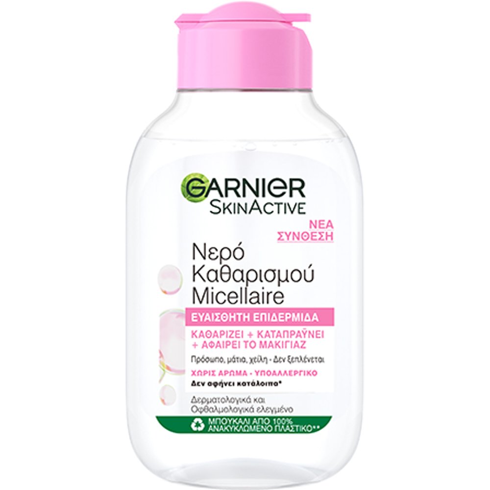 Garnier Garnier Skinactive Micellaire Water Μικυλλιακό Νερό Καθαρισμού Ντεμακιγιάζ για Ευαίσθητες Επιδερμίδες 100ml
