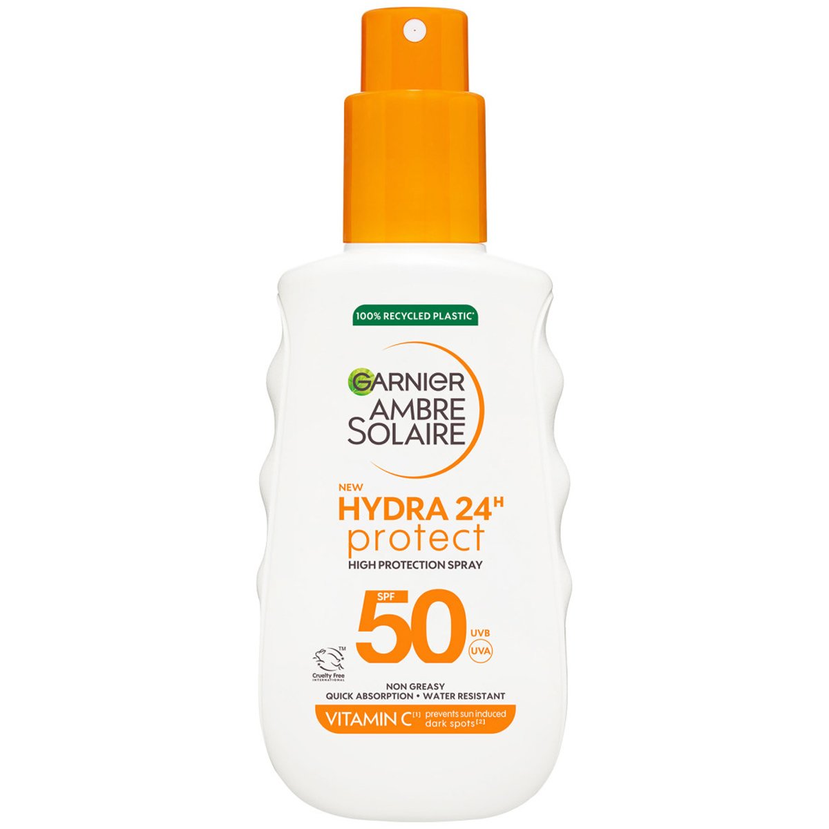 Garnier Garnier Ambre Solaire Hydra 24H Protect Spray Spf50 Αντηλιακό Σπρέι Σώματος Υψηλής Αντηλιακής Προστασίας με Βιταμίνη Ε 150ml