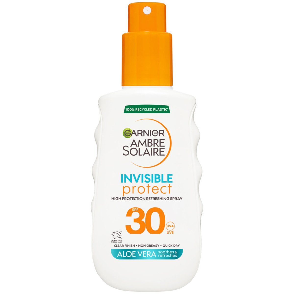 Garnier Garnier Ambre Solaire Invisible Protect Spray Spf30 Αόρατο Αντηλιακό Σπρέι Υψηλής Προστασίας με Αλόη 150ml