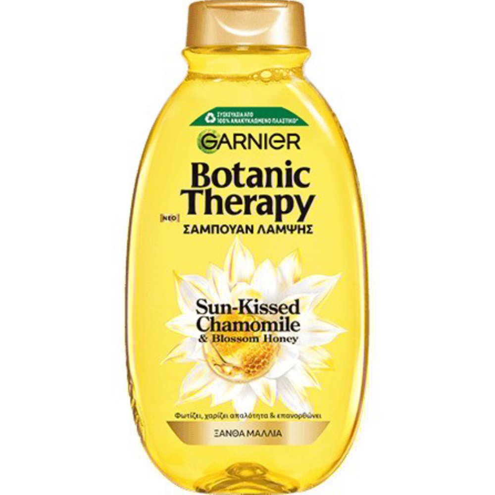 Garnier Botanic Therapy Sun-Kissed & Blossom Honey Chamomile Shampoo Σαμπουάν Μαλλιών για Λάμψη με Χαμομήλι & Μέλι Ανθέων 400ml