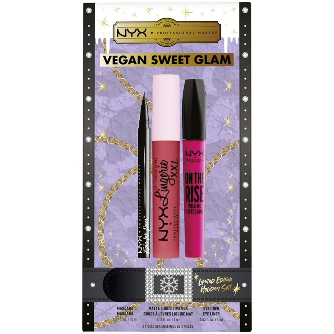Nyx Promo Vegan Sweet Glam Limited Edition Holiday Set Lip Lingerie Xxl