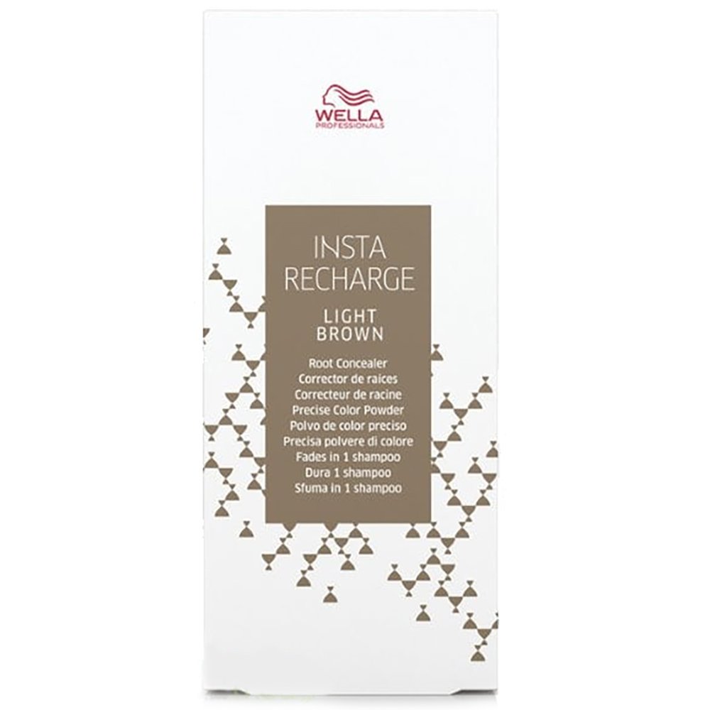 Wella Professionals Insta Recharge Hair Root Concealer Πούδρα Μαλλιών με Χρώμα για Κάλυψη Ακριβείας & Ξέβγαλμα με το Πρώτο Λούσιμο 2.1gr – Light Brown
