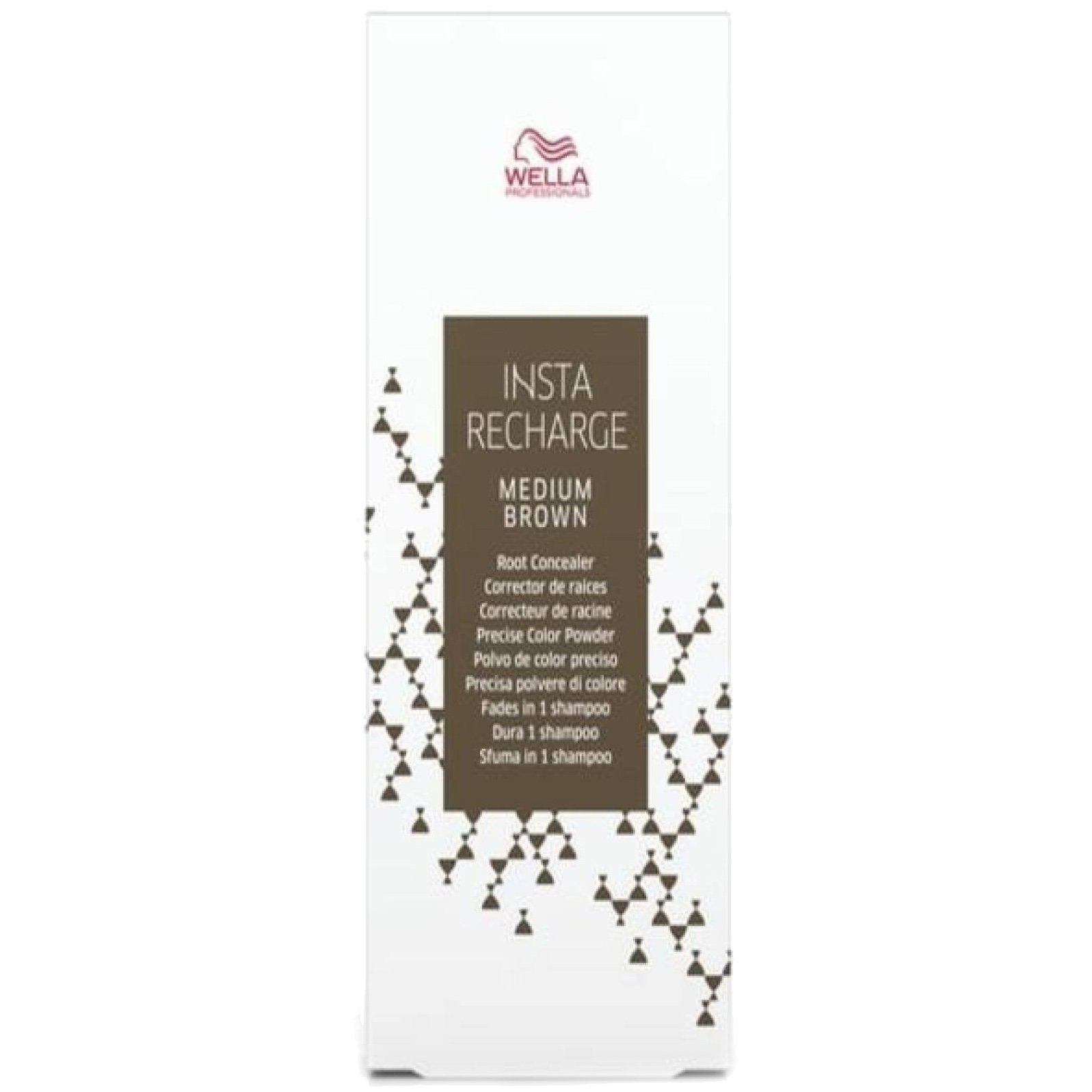 Wella Professionals Insta Recharge Hair Root Concealer Πούδρα Μαλλιών με Χρώμα για Κάλυψη Ακριβείας & Ξέβγαλμα με το Πρώτο Λούσιμο 2.1gr – Medium Brown