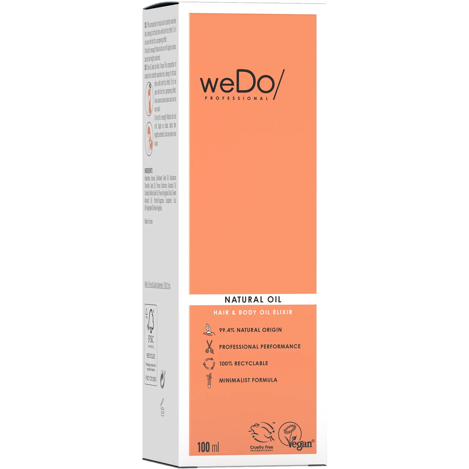 weDo Natural Oil Hair & Body Oil Elixir Ελιξίριο Ελαίων για Μαλλιά & Σώμα 100ml