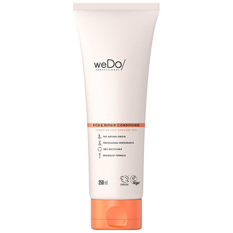weDo Rich & Repair Conditioner Coarse or Very Damaged Hair Μαλακτική Κρέμα Θεραπείας, Προστασία από το Σπάσιμο της Τρίχας 250ml