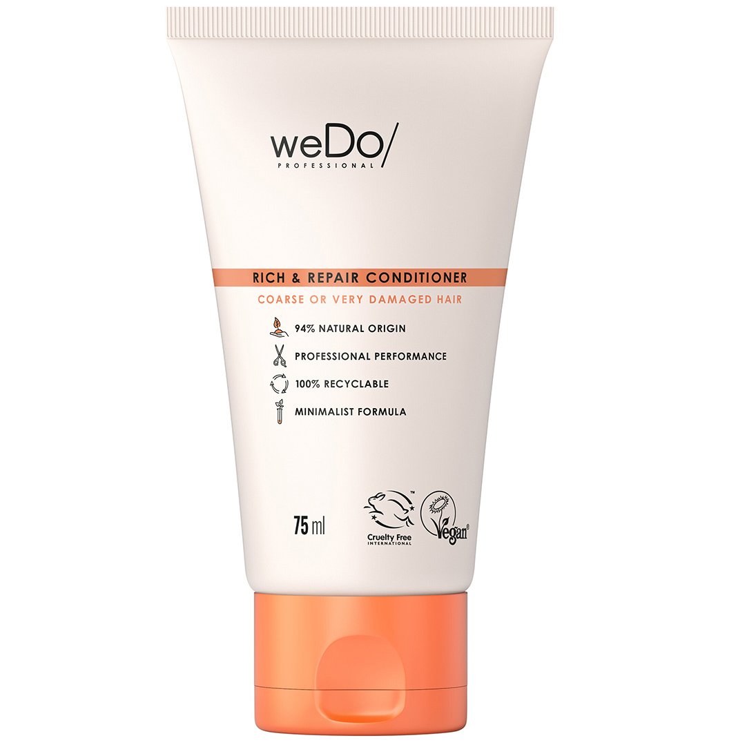 weDo Rich & Repair Conditioner Coarse or Very Damaged Hair Μαλακτική Κρέμα Θεραπείας, Προστασία από το Σπάσιμο της Τρίχας 75ml