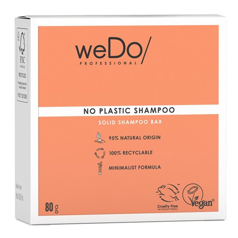 weDo No Plastic Solid Shampoo Bar Μπάρα Σαμπουάν 80gr