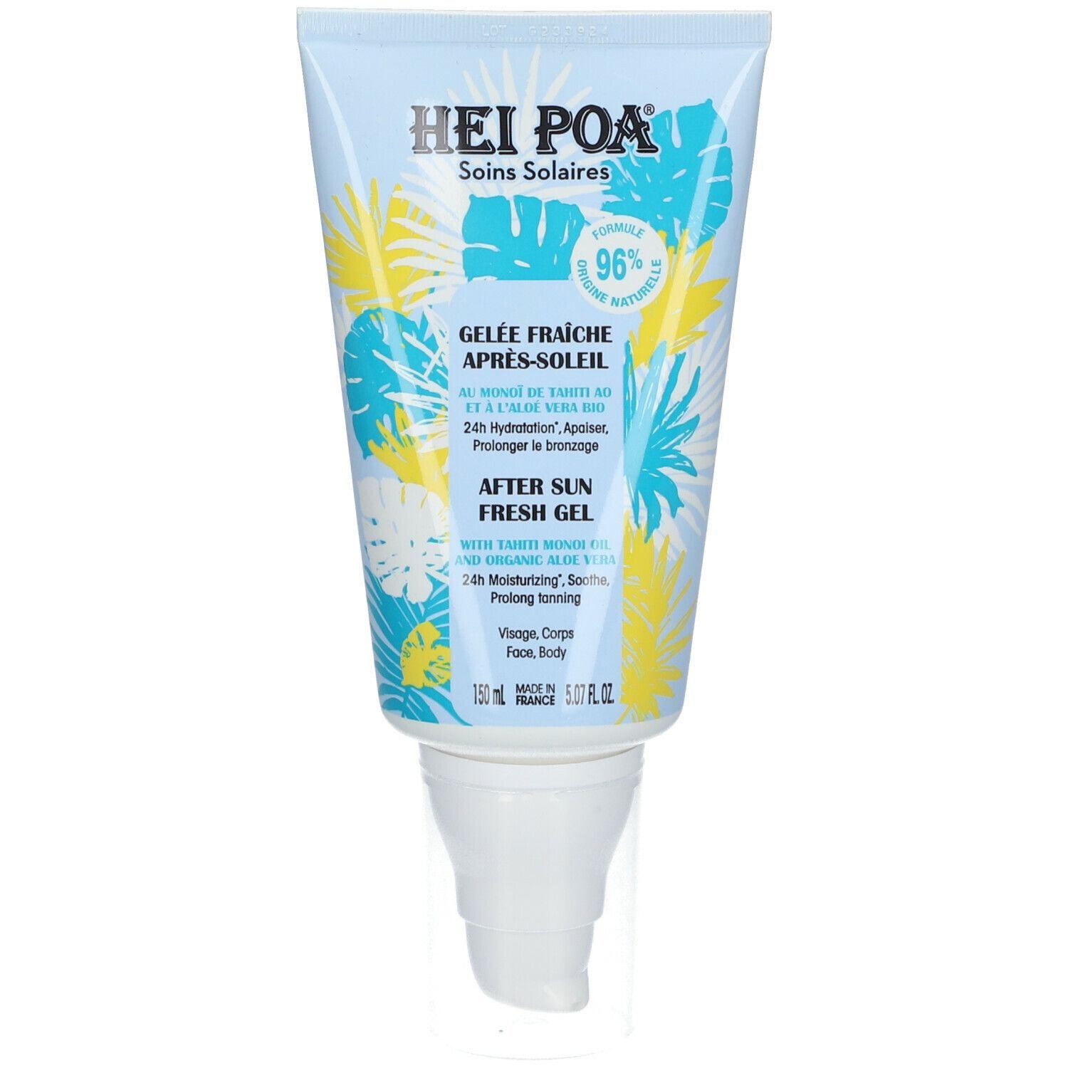Hei Poa After Sun Face & Body Fresh Gel Ενυδατικό Τζελ Προσώπου & Σώματος για Μετά τον Ήλιο με με Λάδι Monoi & Οργανική Aloe Vera 150ml