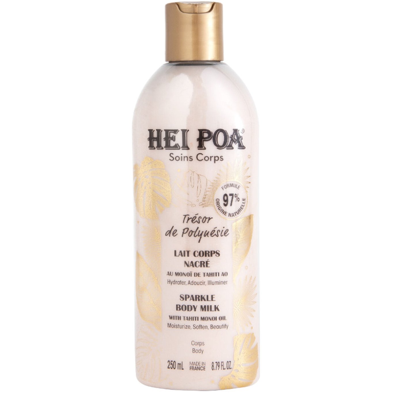 Hei Poa Tresor de Polynesie Sparkle Body Milk Ενυδατικό Ιριδίζον Γαλάκτωμα Σώματος με Έλαιο Monoï de Tahiti για Απαλότητα & Λάμψη στην Επιδερμίδα 250ml