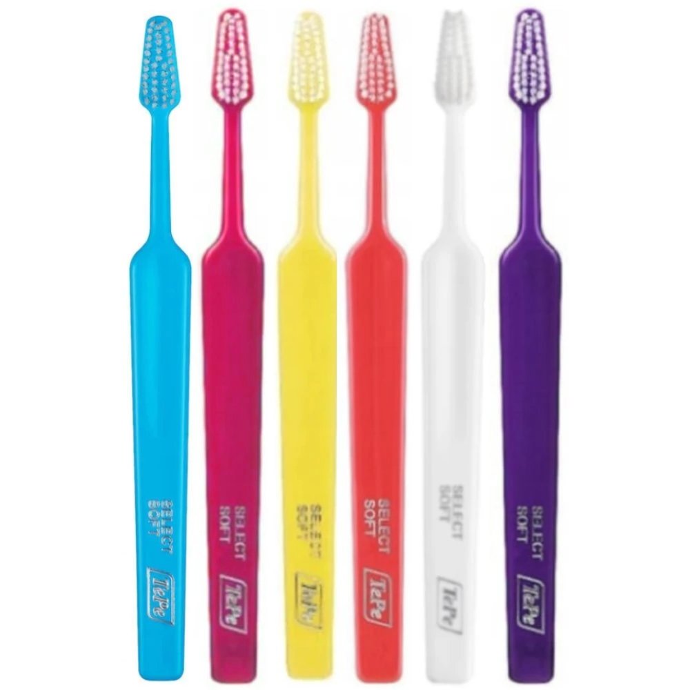 TePe Select Soft Toothbrush Μαλακές Οδοντόβουρτσες με Κωνική Κεφαλή για Αποτελεσματικό Καθαρισμό 6 Τεμάχια - Multicolor 15
