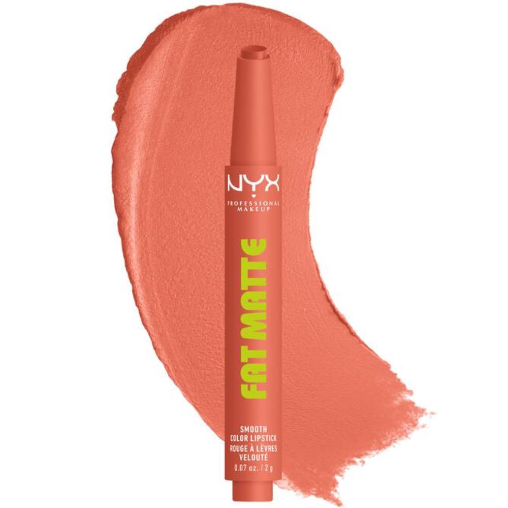 Nyx Professional Makeup Fat Matte Smooth Color Lipstick Ανάλαφρο Ματ Χειλιών με Χρώμα για Απαλό & Λαμπερό Φινίρισμα 1 Τεμάχιο - 02 Cashmere Cutie