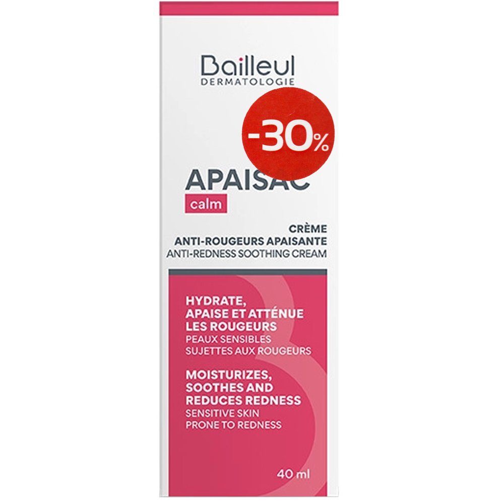 BIORGA DERMATOLOGIE Bailleul Promo Apaisac Calm Anti-Redness Soothing Cream Καταπραϋντική Κρέμα Κατά της Ερυθρότητας 40ml