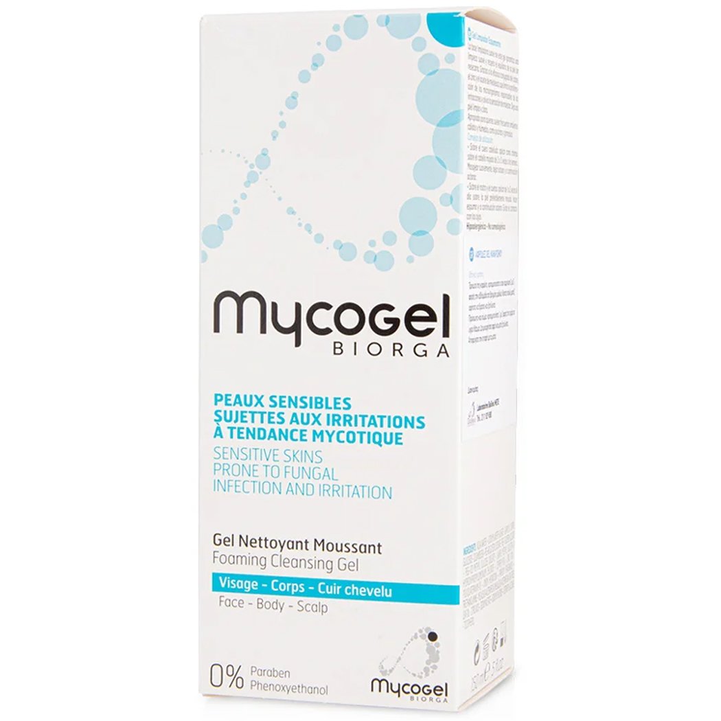 Biorga Mycogel Foaming Cleansing Gel Καθαρισμού Προσώπου, Σώματος για Ευαίσθητες Επιδερμίδες 150ml