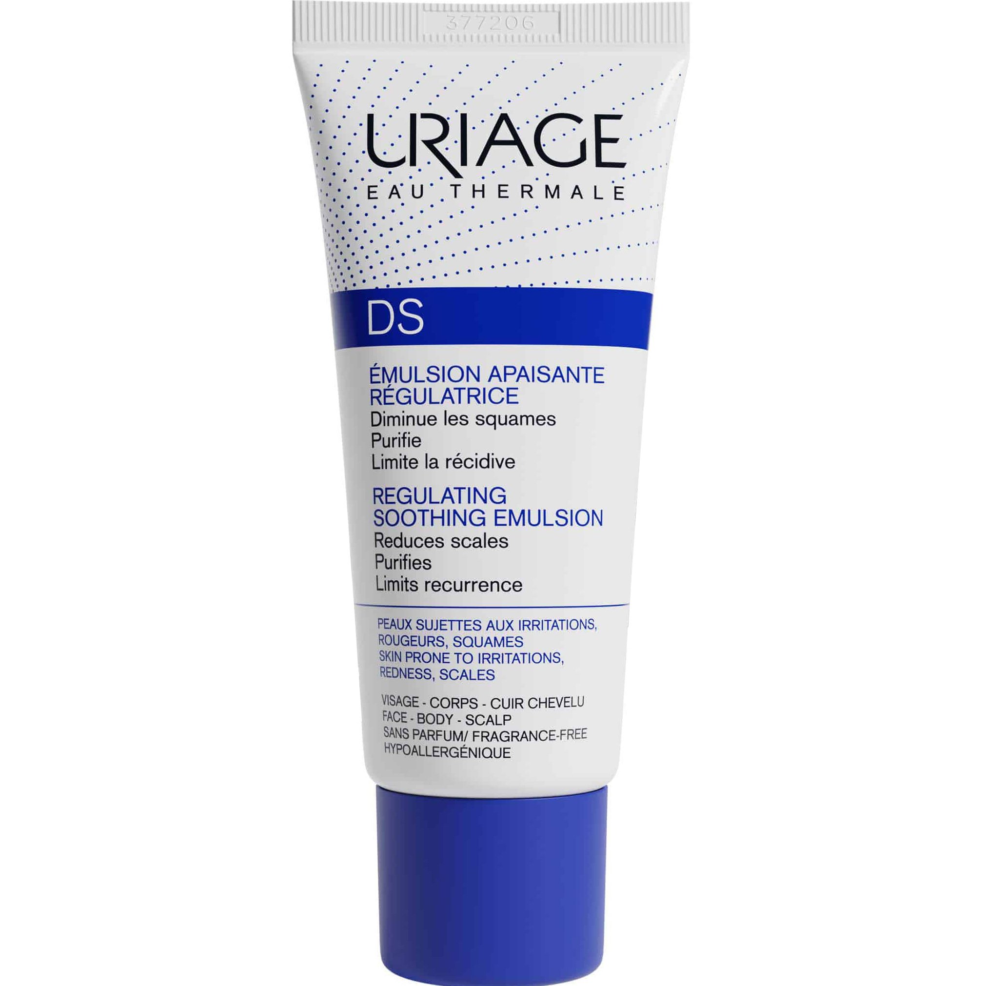 Uriage DS Regulating Soothing Emulsion Κρέμα Εξισορρόπησης για Πρόσωπο - Σώμα - Μαλλιά που Μειώνει τους Ερεθισμούς, το Ξεφλούδισμα & την Ερυθρότητα 40ml