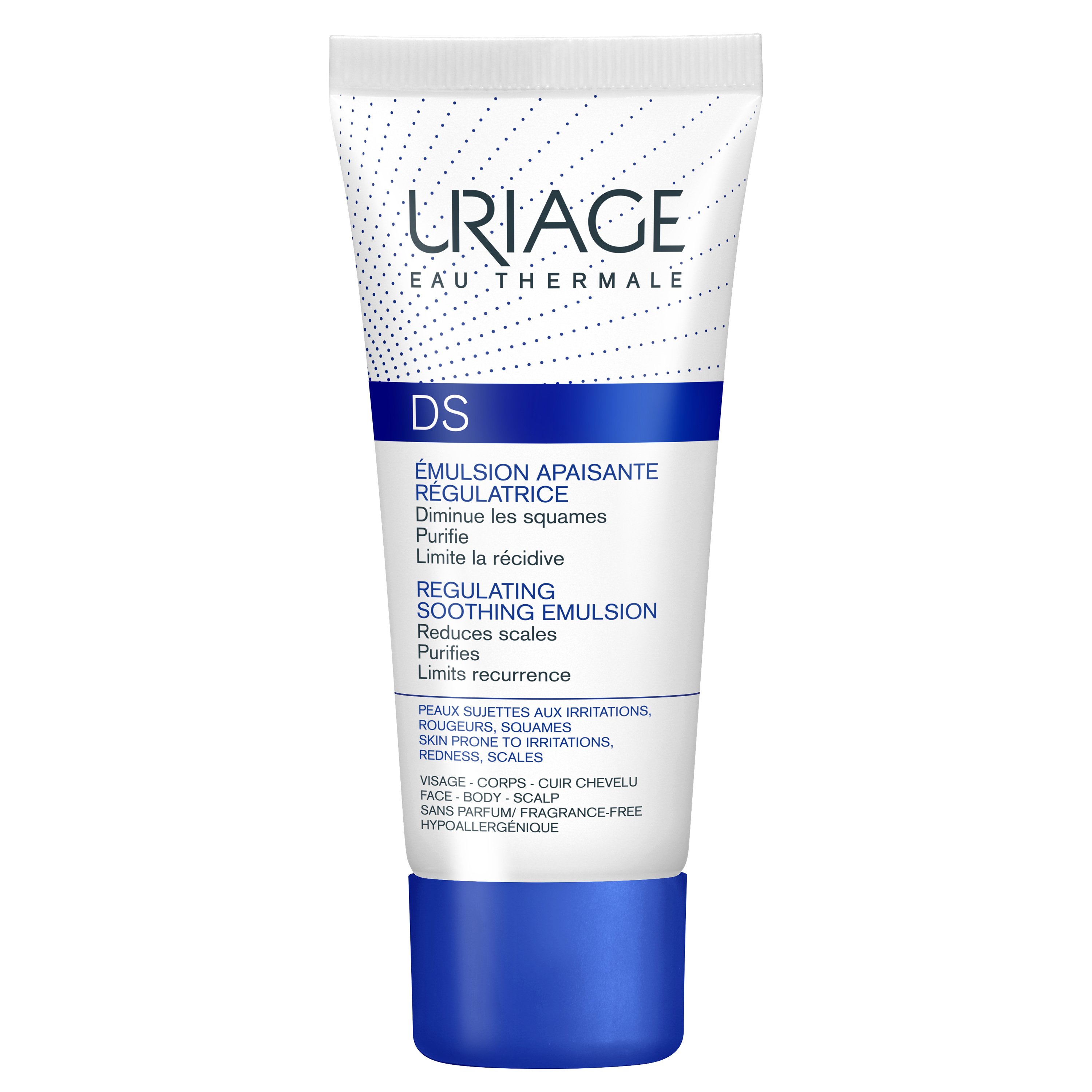Uriage Eau Thermale Ds Regulating Soothing Emulsion Αναδομεί το Δέρμα και Καταπραΰνει την Αίσθηση Δυσφορίας 40ml