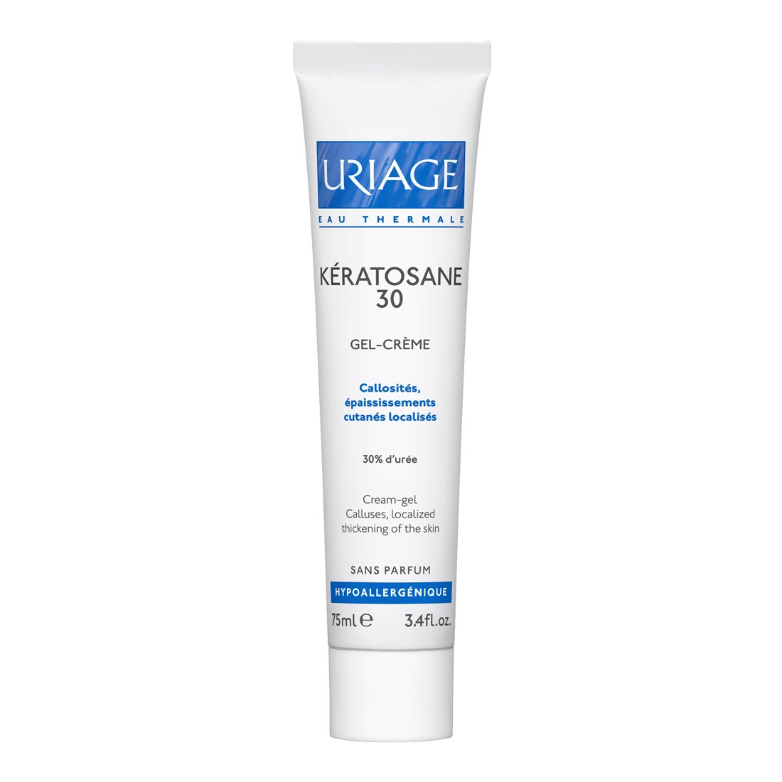 Uriage Eau Thermale Keratosane 30 Cream Gel 30% Urea Προσφέρει Ολοκληρωμένη Καταπραϋντική Φροντίδα 75ml